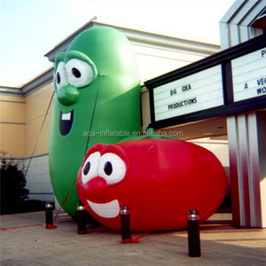 Advertising custom giant replica inflatable vegetable model inflatable tomato / inflatable cucumber for promotion ST432