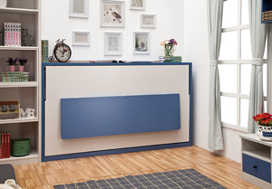 Mécanisme de ressort à ressort pliable, <span class=keywords><strong>lit</strong></span> mural ou floral avec <span class=keywords><strong>bureau</strong></span> pour gagner de l'espace, 1 pièce - Product Image 6