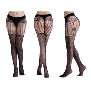 Delle donne della biancheria <span class=keywords><strong>calze</strong></span> a rete <span class=keywords><strong>giarrettiere</strong></span> di lusso Della Tuta calzini siamesi - Product Image 4