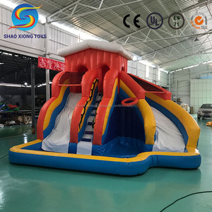 Maison En Utilisant <span class=keywords><strong>Mini</strong></span> Gonflable Videur Combo Avec <span class=keywords><strong>Toboggan</strong></span> <span class=keywords><strong>Toboggan</strong></span> de La Piscine D'été Plaisir de L'eau Pour Enfant - Product Image 1