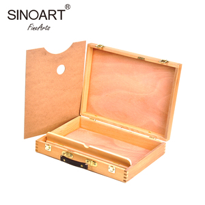Facile à Transporter Pliable Professionnel Artiste Boîte En Bois <span class=keywords><strong>Chevalet</strong></span> De Peinture En Bois <span class=keywords><strong>Palette</strong></span> - Product Image 1