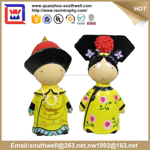 Dinastía Qing de China de emperador y la emperatriz y Polyresin Cartoon estatua y resina rey y la reina estatuas - Product Image 1