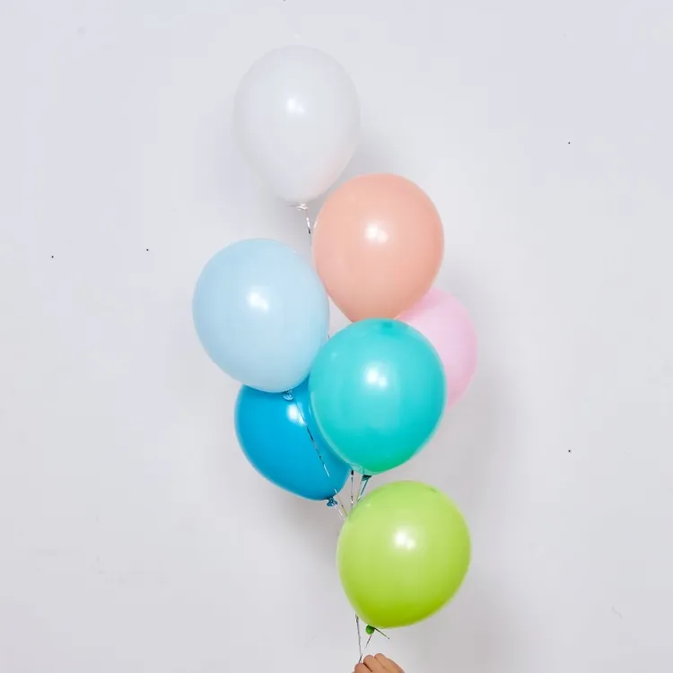 Латексные шары обычного цвета для украшения дня рождения, пастельные шары