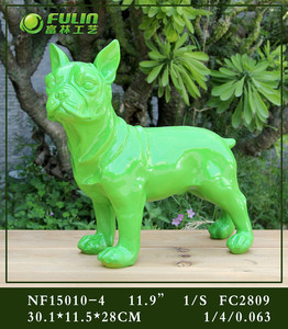 Statue de <span class=keywords><strong>bouledogue</strong></span> style <span class=keywords><strong>français</strong></span>-<span class=keywords><strong>anglais</strong></span> NF36588 en résine, artisanat imperméable, peinte à la main, décoration d'intérieur, sculpture de chien - Vente en gros - Product Image 4