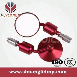 SF-010 Rouge FLYQUICK Micro En Aluminium Rond Fin de guidon Universel <span class=keywords><strong>Moto</strong></span> CNC <span class=keywords><strong>Petit</strong></span> Rétroviseur - Product Image 2