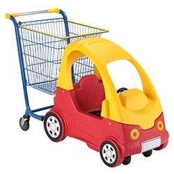 좋은 플라스틱 슈퍼마켓 아기 어린이 쇼핑 트롤리 장난감 카트 - Product Image 3