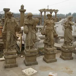 Антикварные каменные статуи, каменные статуи, мраморные статуи