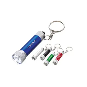 aluminium 5 Led flashlight keychain for promotion