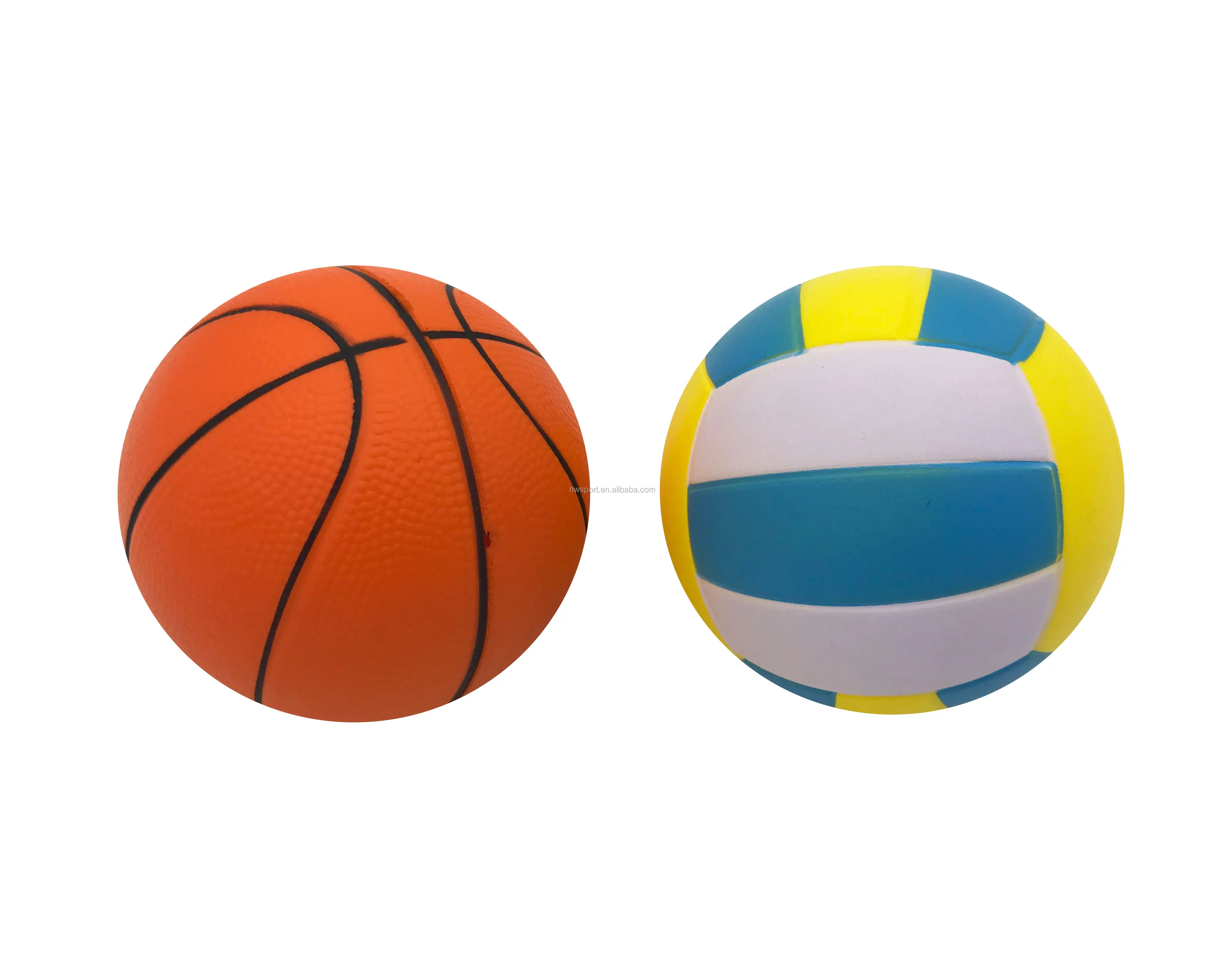 Promozionale di pallacanestro pallavolo pu foam stress palla super soft lento aumento sport palla giocattoli di distensione della tensione squishy giocattoli