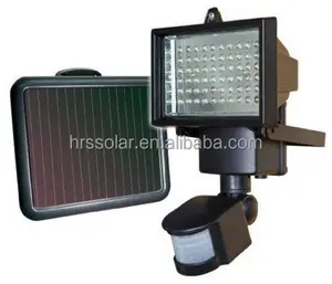 60 LED/SMD 太阳能运动传感器灯 PIR，太阳能安全灯