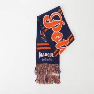 新的设计批发定制足球队围巾足球运动迷围巾