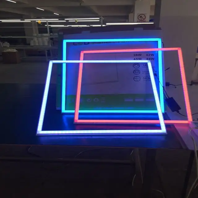 Lampu Kantor RGB Cahaya Persegi 600X600 Led Panel 24W