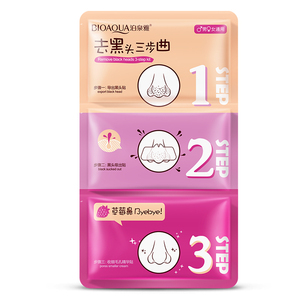 Bioaqua-mascarilla para eliminar cabezas negras, <span class=keywords><strong>kit</strong></span> <span class=keywords><strong>de</strong></span> 3 escalones, <span class=keywords><strong>limpieza</strong></span> profunda, cuidado <span class=keywords><strong>de</strong></span> la nariz y los poros - Product Image 1