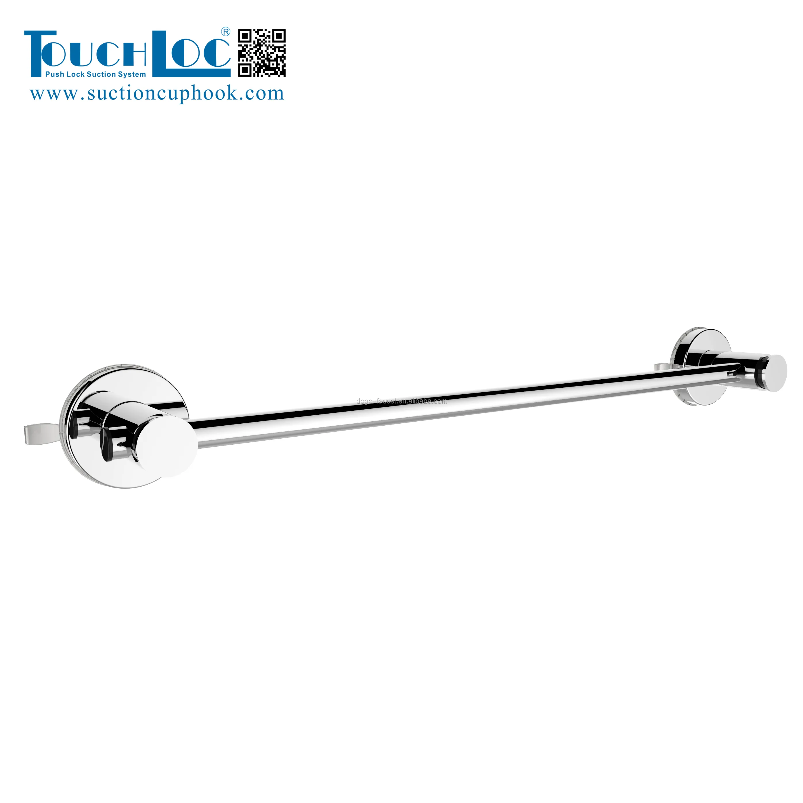 Amazon Shower No Drilling Wall Mount Free Punch Bathroom Suction Cup Single Towel Hanger Movable Towel Bar Rack