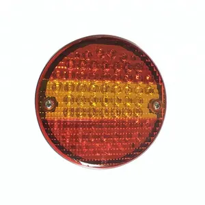E-mark 10-30V 63leds amber & red LED Combination Tail Light with Stop/ Tail/ Indicator Lamp