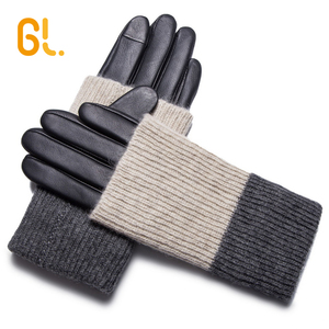 GL59 <span class=keywords><strong>guanti</strong></span> moda donna inverno <span class=keywords><strong>guanti</strong></span> lunghi in pelle <span class=keywords><strong>con</strong></span> dito Touchscreen - Product Image 2