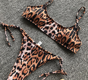 Cikini Bikini Đi Biển Cho Nữ Đồ Bơi In Da Báo Gợi Cảm Đồ Tắm Bán Sỉ - Product Image 5