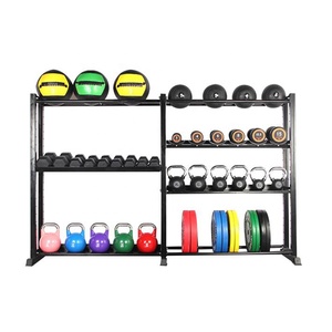 Barbell Weight Lifting Full <strong>Set</strong> <strong>Hex</strong> Rubber Adjustable <strong>Dumbbell</strong> <strong>Set</strong> <strong>with</strong> <strong>Rack</strong> - Product Image 5