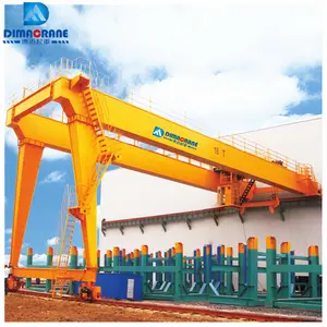 5 15 ton 16 18 20 ton Euro-style Europe double girder beam mobile semi half goliath gantry crane in outdoor workshop