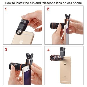 Ống kính zoom điện thoại di động đa năng <span class=keywords><strong>12x</strong></span> cho iPhone, ống kính tele quang học - Product Image 5