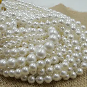 4 6 8 10 12 14 16 18 20 22 25 30mm round abs loose faux pearl beads today acrylic plastic lucite acrylic plastic lucite imitation pearl