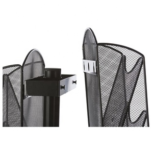 Pavimento in rete metallica per libri libri libri libri portabicchieri portabottiglie rotanti per esterni supporto espositore - Product Image 3