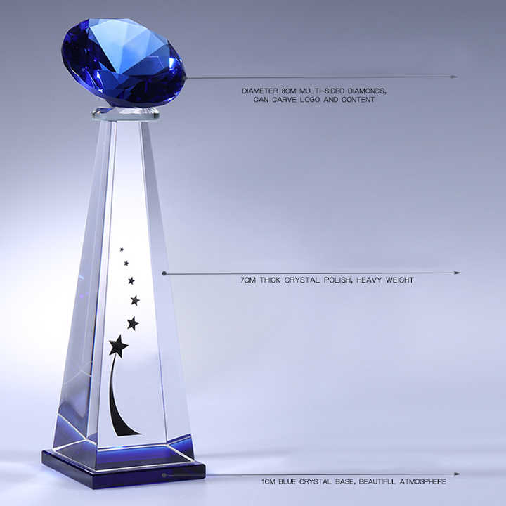New Design Crystal Diamond Trophy Award Other Crystal Crafts Product