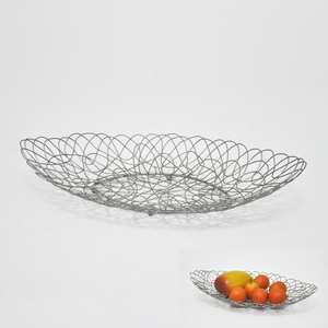 Silver Rectangle Shape <b>Small</b> Goods <b>Basket</b> With Hanger - Product Image 4