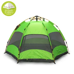 Portable Outdoor Automatic Instant Camping Beach Tent Aluminum Custom 4 Person Pop up Tent