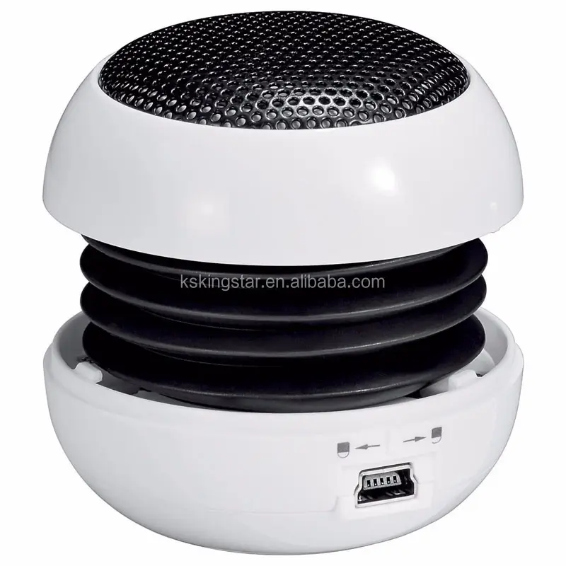 mini portable 3.5mm hamburger speaker with cable