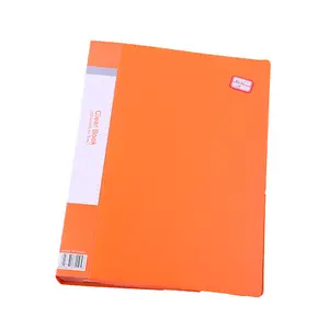 Anzeige buch A4 Größe 10 20 30 40 60 Taschen PP Clear Book File Transparenter farbiger Kunststoff ordner