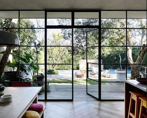 Nhà Máy Sản Xuất Sử Dụng Công Nghiệp Cửa Sổ Thép Cửa Kính Sắt Hiện Đại Thiết Kế Lò Nướng Cửa Sổ - Product Image 3