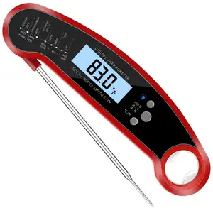 folding probe cooking digital thermometers waterproof IP67 with hold function for meat milk coffee red wine