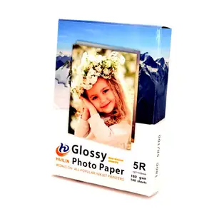 Produttore professionale di Vendite Della Fabbrica di Colore Completo Premium Bright White 260gsm Carta Fotografica A Getto D'inchiostro Carta Fotografica Lucida Carta