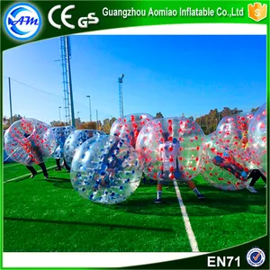 Ventas calientes de China proveedor traje de fútbol burbuja bola de parachoques inflable humano