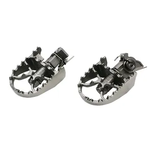 Motorcycle Dirt Bike Sliver Adjustable Racing Foot Pegs Pedals Rear Footrest Fit For BMW R1200GS/ADV/F800/700/650GS KCP-S 0201