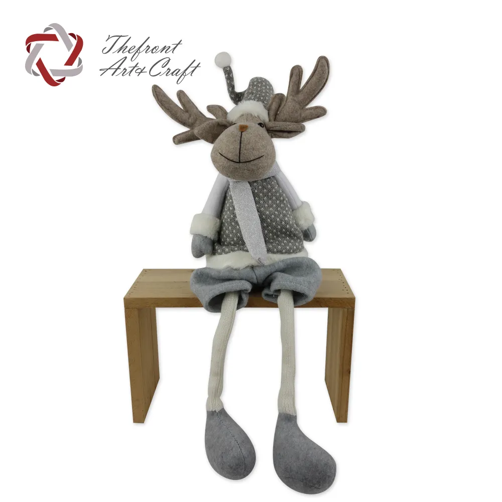 hot sale christmas craft gift ornaments toy elk christmas sitting deer
