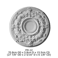 Médaillon de plafond en polyuréthane haute densité pour la décoration de maisons et villas / Rosace de plafond