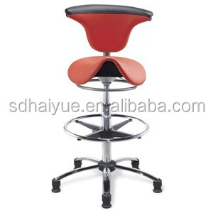 Chaise d'assistant dentaire en cuir PU avec accoudoirs pivotants, chaise dentaire roulante, <span class=keywords><strong>tabouret</strong></span> ergonomique pivotant pour <span class=keywords><strong>dentiste</strong></span> avec dossier - Product Image 6