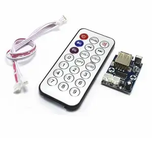 Mini decodificador de música sin pérdidas, tarjeta de sonido USB, tarjeta MP3 y tarjeta de decodificación de MP3, control remoto, circuitos integrados, 12V