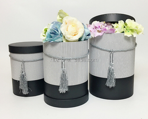 Boîte d'emballage de <span class=keywords><strong>fleurs</strong></span> éternelles <span class=keywords><strong>stabilisées</strong></span> <span class=keywords><strong>fleurs</strong></span> bon marché Boîte cylindrique de rose ronde en carton papier chapeau pour <span class=keywords><strong>fleurs</strong></span> avec logo personnalisé - Product Image 2