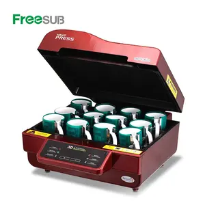 Freesub رخيصة سعر A3 3d التسامي فراغ آلة الصحافة الحرارة القدح آلة طابعة