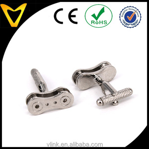 Joyería pulida para hombre, cadena de <span class=keywords><strong>bicicleta</strong></span>, cubierta de botón, <span class=keywords><strong>gemelos</strong></span> de acero inoxidable 316l, parte de hardware, <span class=keywords><strong>gemelos</strong></span> de joyería - Product Image 3