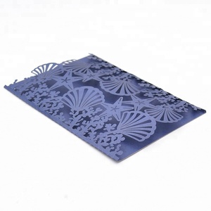 Cartes d'<span class=keywords><strong>invitation</strong></span> de mariage de haute qualité en forme d'étoiles de <span class=keywords><strong>mer</strong></span>, de coquillages et de coraux découpés au laser - Product Image 5