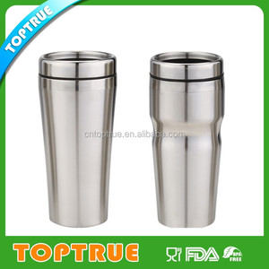 500 ml (17 oz) Lourd Poids En Plastique et En Acier Inoxydable Isolé Large <span class=keywords><strong>Voyage</strong></span> Tasse avec Couvercle Anti-éclaboussures - Product Image 4
