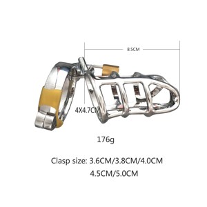 Serrure de chasteté en acier inoxydable alliage anneau de verrouillage du pénis métal respirant type prix d'usine est bon marché et la qualité est de bons jouets sexuels - Product Image 2