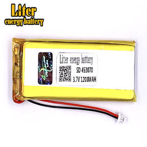Plug 1.0-<span class=keywords><strong>2</strong></span> P 3.7 V 453070 1200 mah high quality lithium polymer battery li-li-ion rechargeable battery pack lipo battery - Product Image 1