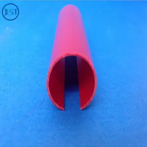 extrusion c shaped tube/ half round plastic tube