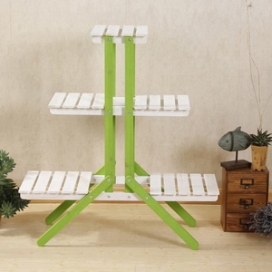 Hohe Qualität 3 Tier Holz Anlage Rack Blume Display <span class=keywords><strong>Stand</strong></span> - Product Image 5