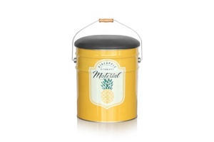 Colorful <strong>Pink</strong> Portable Metal Storage <strong>Stool</strong> With Printing - Product Image 2